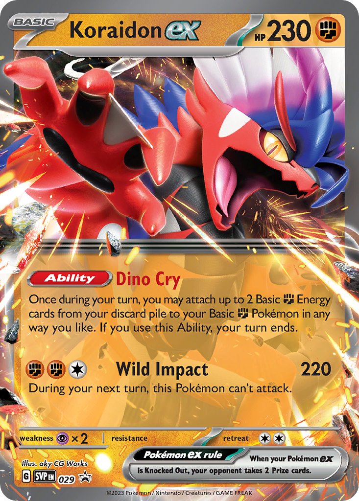 Koraidon ex (29/148) - Scarlet & Violet Black Star Promos Pokémon Card