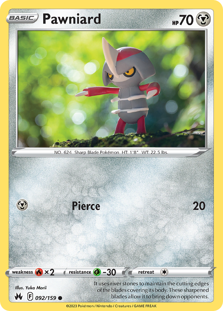 Pawniard (92/159) - Crown Zenith Pokémon Card