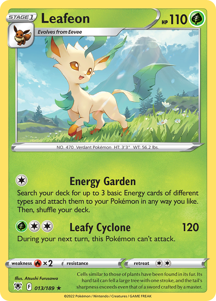 Leafeon (13/189) - Astral Radiance Pokémon Card