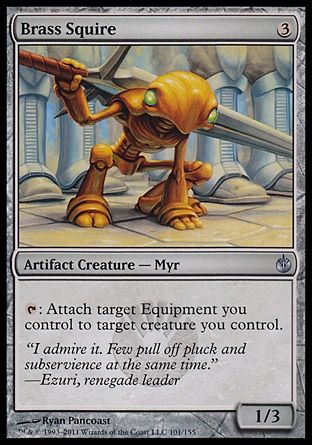 Brass Squire (Mirrodin Besieged) Trading Card