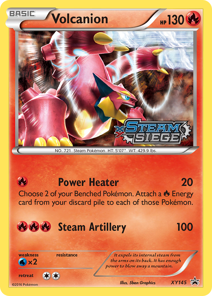 Volcanion Pokémon Card