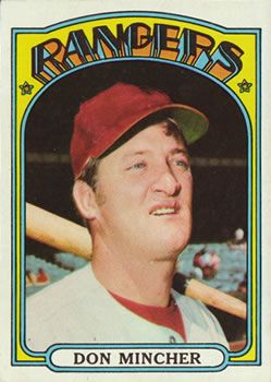 Don Mincher 1972 Topps #242 Sports Card