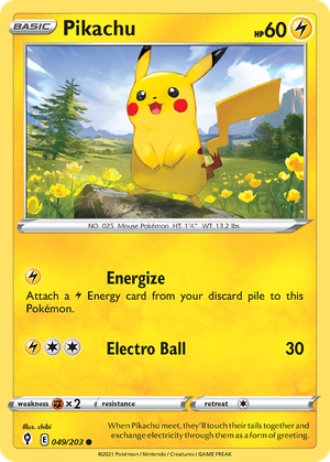 Pikachu (49/203) - Evolving Skies