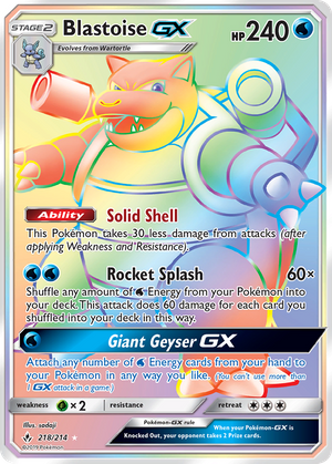 Blastoise GX (218/214) - Unbroken Bonds