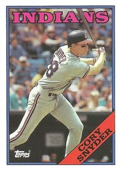 Cory Snyder 1988 Topps #620 Sports Card