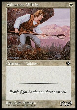 Volunteer Militia (Portal Second Age) Trading Card