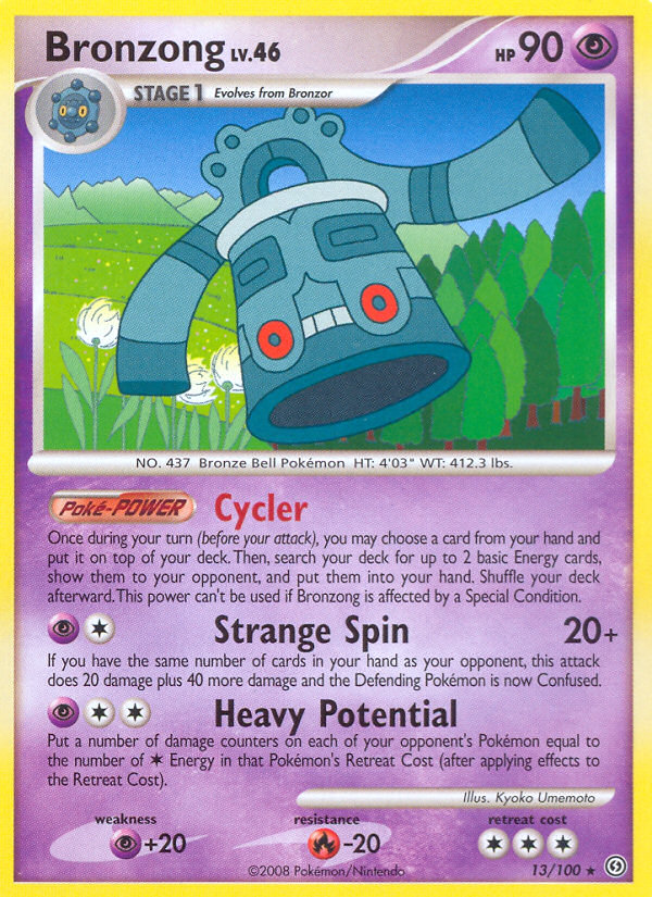 Bronzong (13/100) - Stormfront Pokémon Card