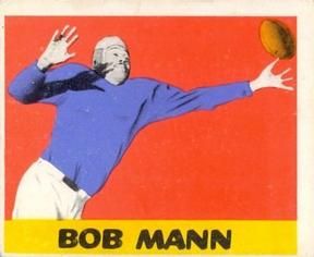 Bob Mann 1948 Leaf Football #44 Sports Card