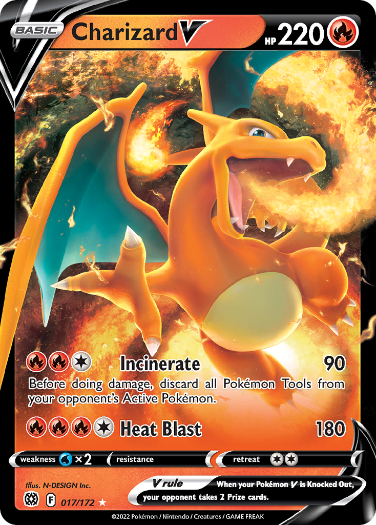 Charizard V (17/172) - Brilliant Stars Pokémon Card