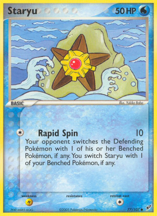 Staryu (77/107) - Deoxys Pokémon Card