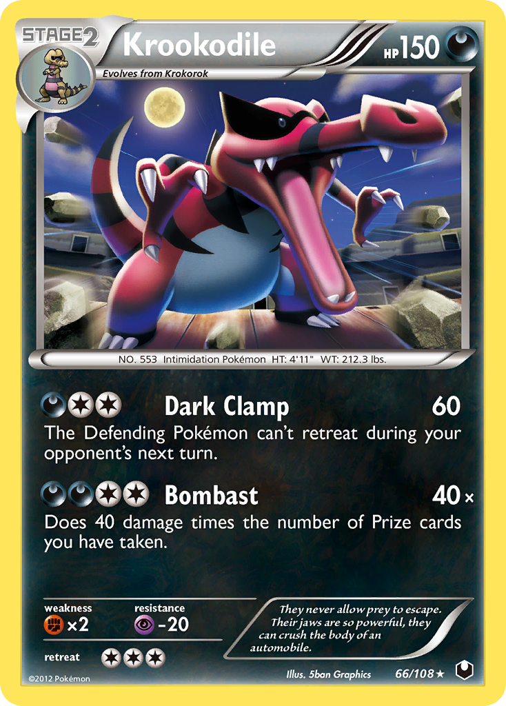 Krookodile (66/108) - Dark Explorers Pokémon Card