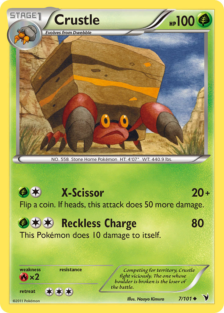 Crustle (7/101) - Noble Victories Pokémon Card