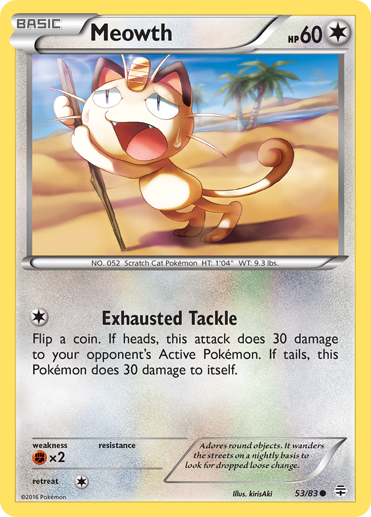 Meowth (53/83) - Generations Pokémon Card