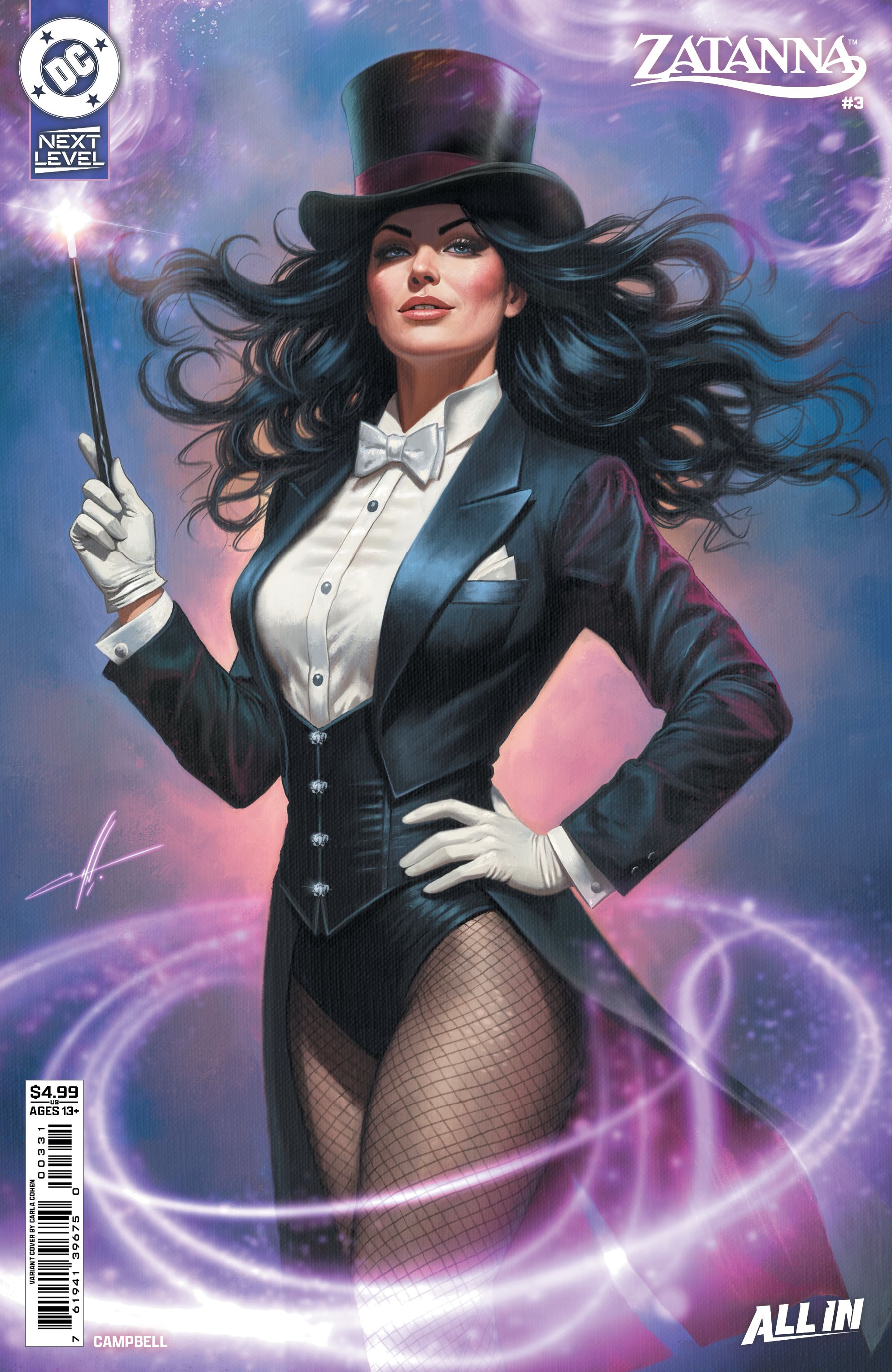 Zatanna #3 (Cvr C Carla Cohen Card Stock Variant) Comic
