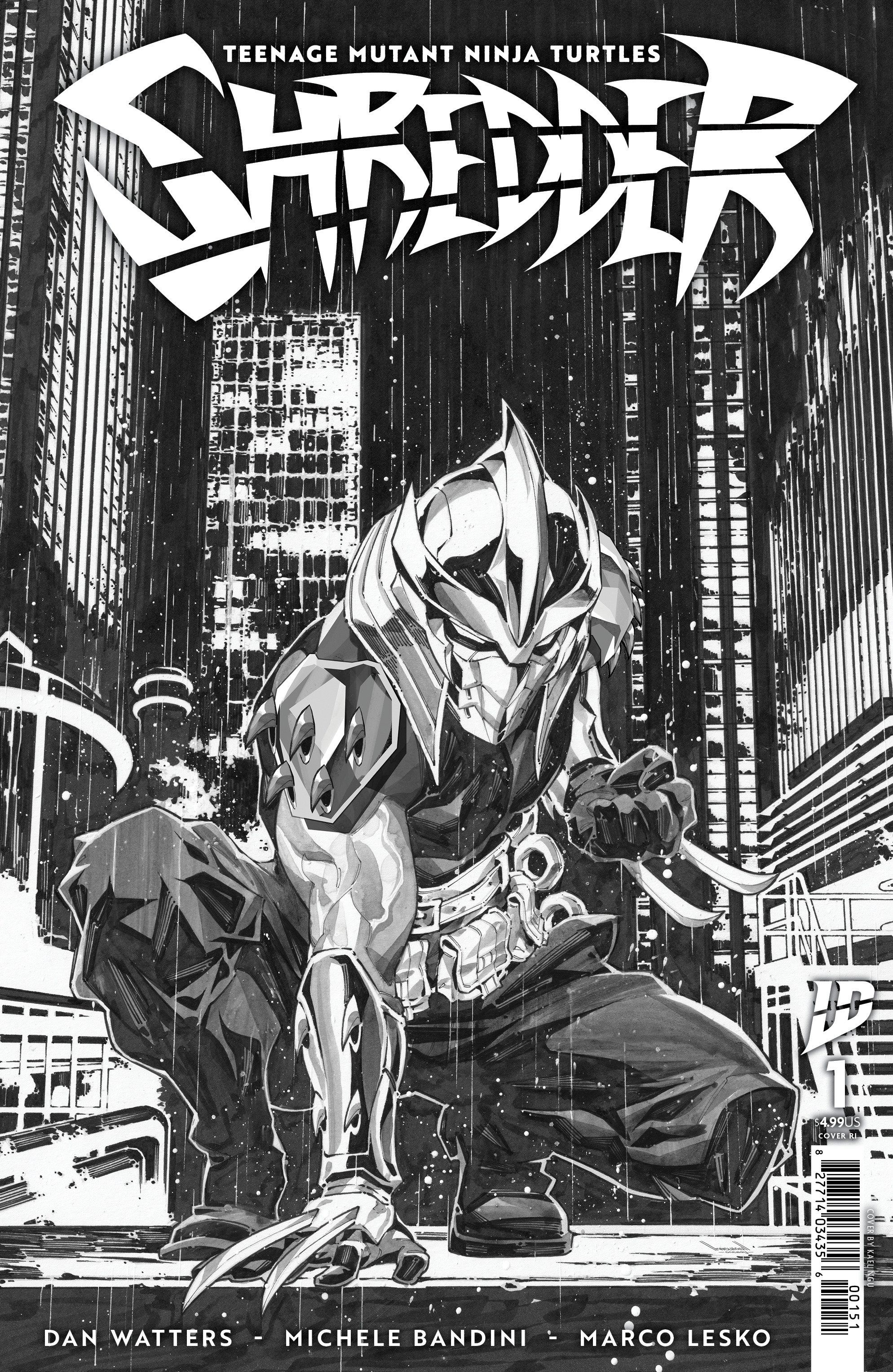 Teenage Mutant Ninja Turtles: Shredder #1 (Variant RI Ngu B&W) Comic
