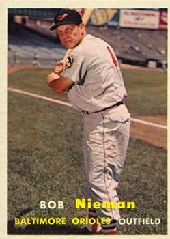 Bob Nieman 1957 Topps #14 Sports Card