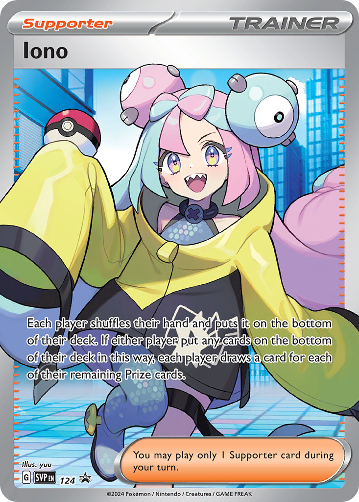 Iono (Trainer: Supporter) (124/148) - Scarlet & Violet Black Star Promos Pokémon Card