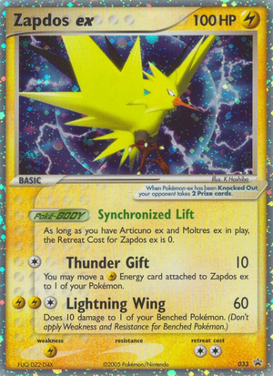 Zapdos ex EX (33/40) - Nintendo Black Star Promos