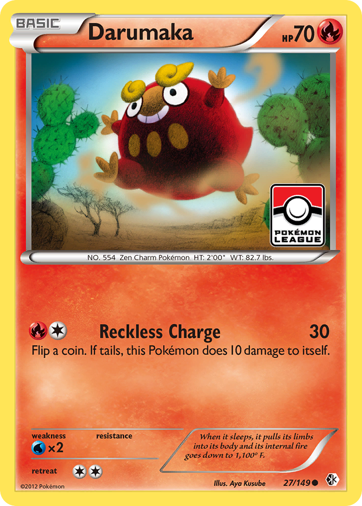 Darumaka (27/149) - Boundaries Crossed Pokémon Card