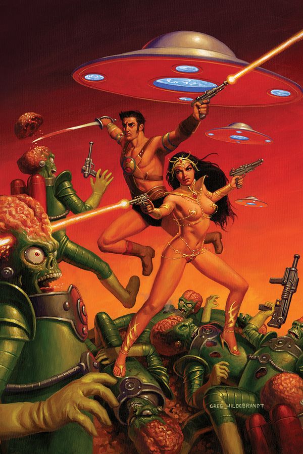 Warlord of Mars Attacks #2 (40 Copy Hildebrandt Virgin Cover)