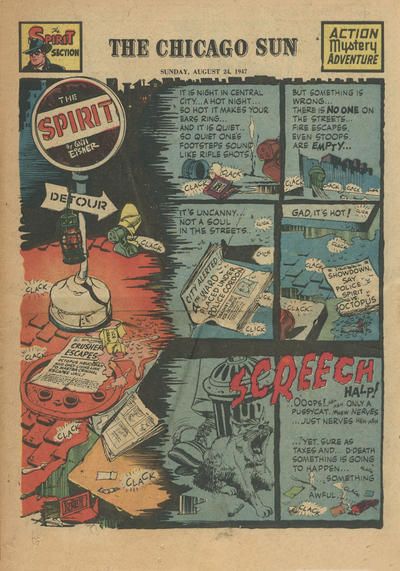 Spirit Section #8/24/1947 Comic