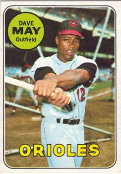 Dave May 1969 Topps #113 Sports Card