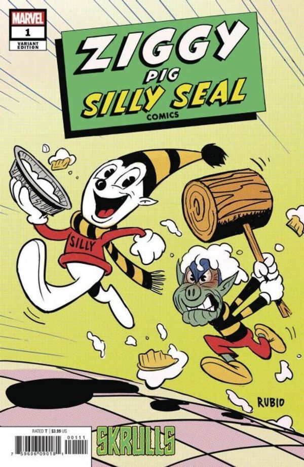 Ziggy Pig Silly Seal #1 (Rubio Skrulls Variant)