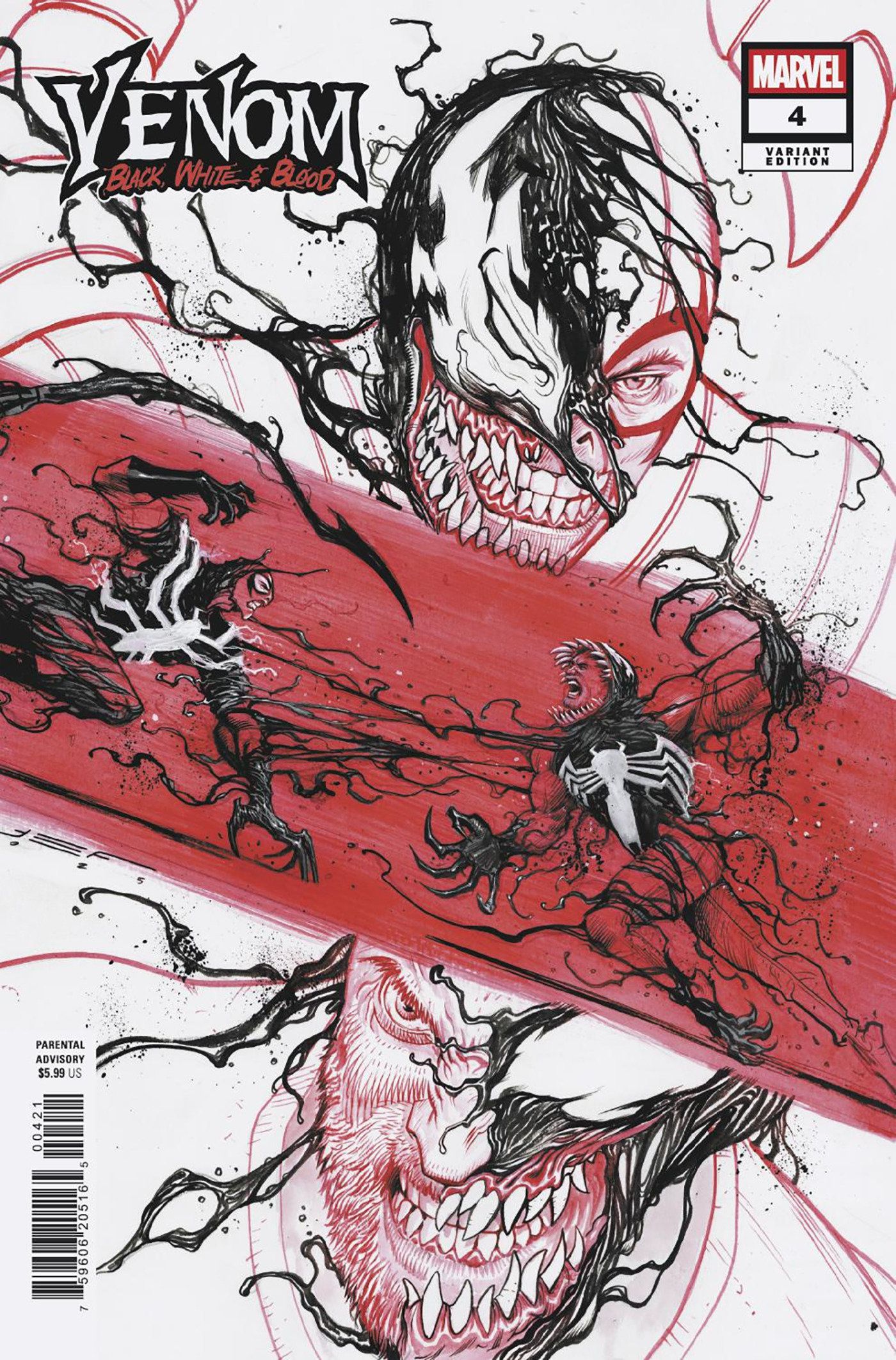 Venom: Black, White & Blood #4 (Juan Ferreyra Variant) Comic