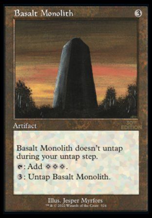 Basalt Monolith (Magic 30th Anniversary Edition - Old Frame) Trading Card