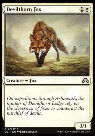 Devilthorn Fox (Shadows over Innistrad) Trading Card