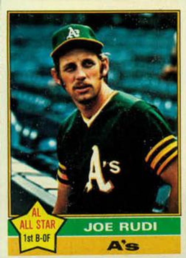 Joe Rudi, Oakland Athletics  Baseball guys, Baseball star, Baseball  uniforms