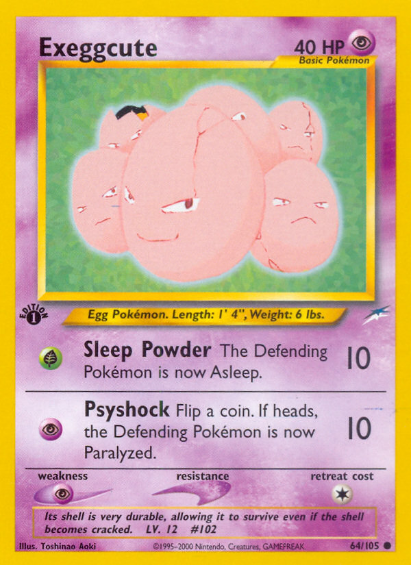 Exeggcute (64/105) - Neo Destiny Pokémon Card