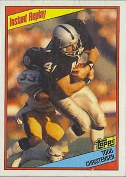 Todd Christensen 1984 Topps #106 Sports Card