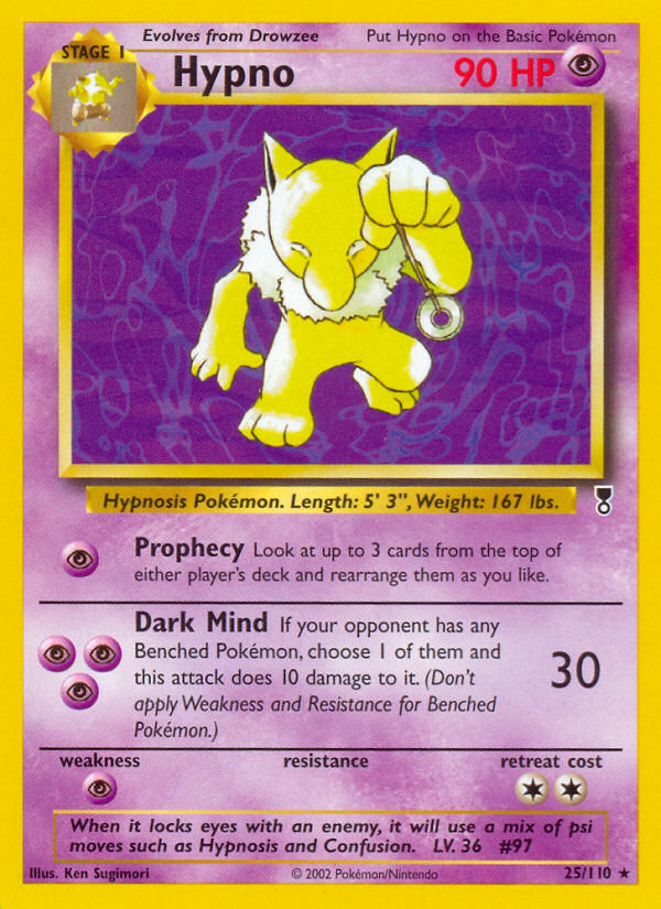 Hypno (25/110) - Legendary Collection Pokémon Card