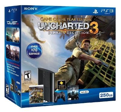 Sony Playstation 3 [250 GB] [Uncharted 3: Game of the Year Bundle]