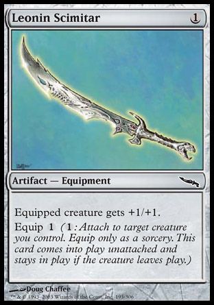 Leonin Scimitar (Mirrodin) Trading Card