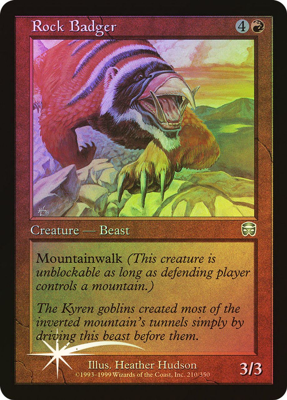 Rock Badger (Mercadian Masques - Foil) Trading Card