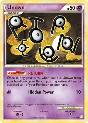 Unown (54/123) - HeartGold & SoulSilver