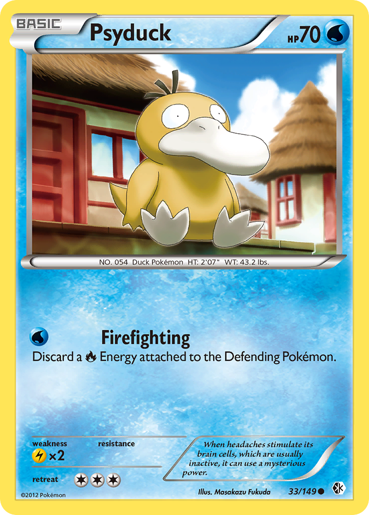 Psyduck (33/149) - Boundaries Crossed Pokémon Card