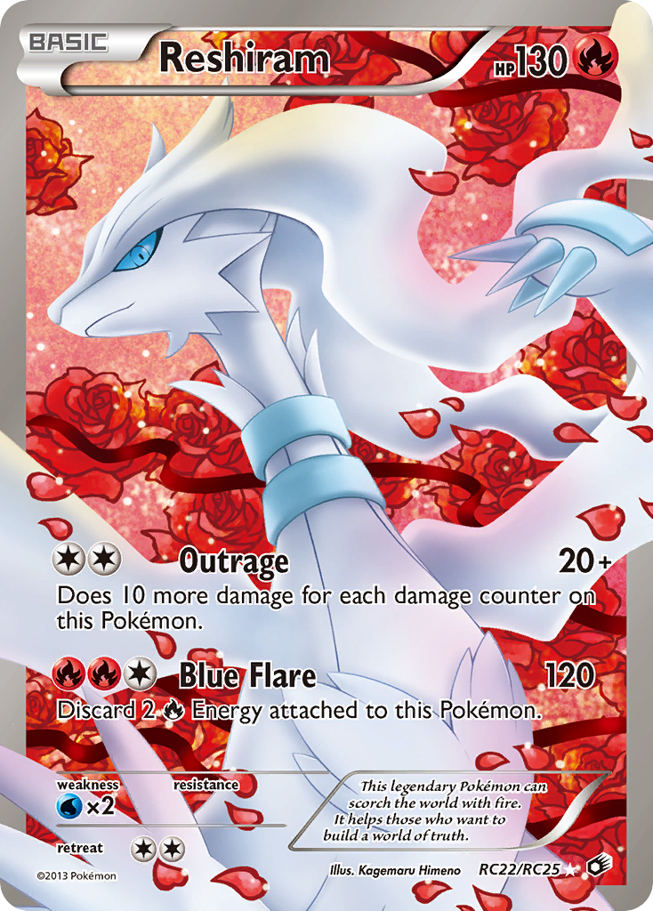 Reshiram (RC22) - Legendary Treasures Pokémon Card