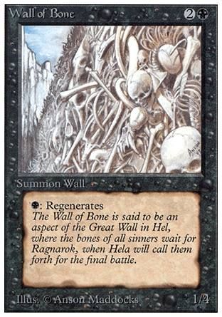 Wall of Bone (Unlimited) Trading Card