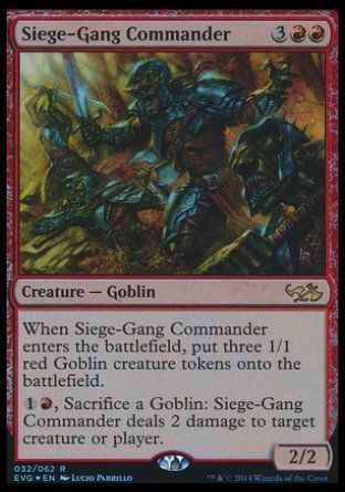 Siege-Gang Commander (Duel Decks : Anthology) Trading Card