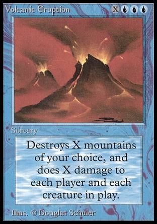 Volcanic Eruption (Beta) Trading Card