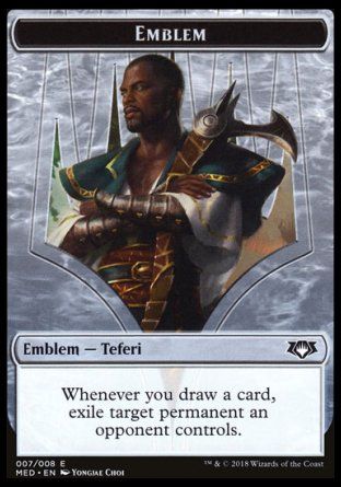 Emblem Teferi, Hero of Dominaria (Guilds of Ravnica - Mythic Edition) Trading Card