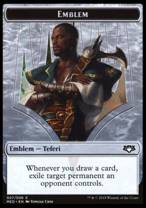 Emblem Teferi, Hero of Dominaria (Guilds of Ravnica - Mythic Edition)