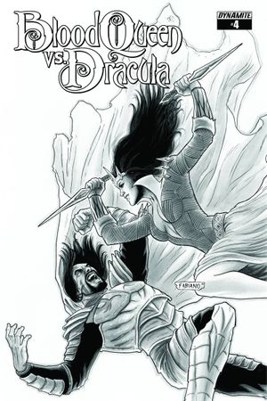 Blood Queen vs. Dracula #4 (15 Copy Neves B&amp;w Cover)