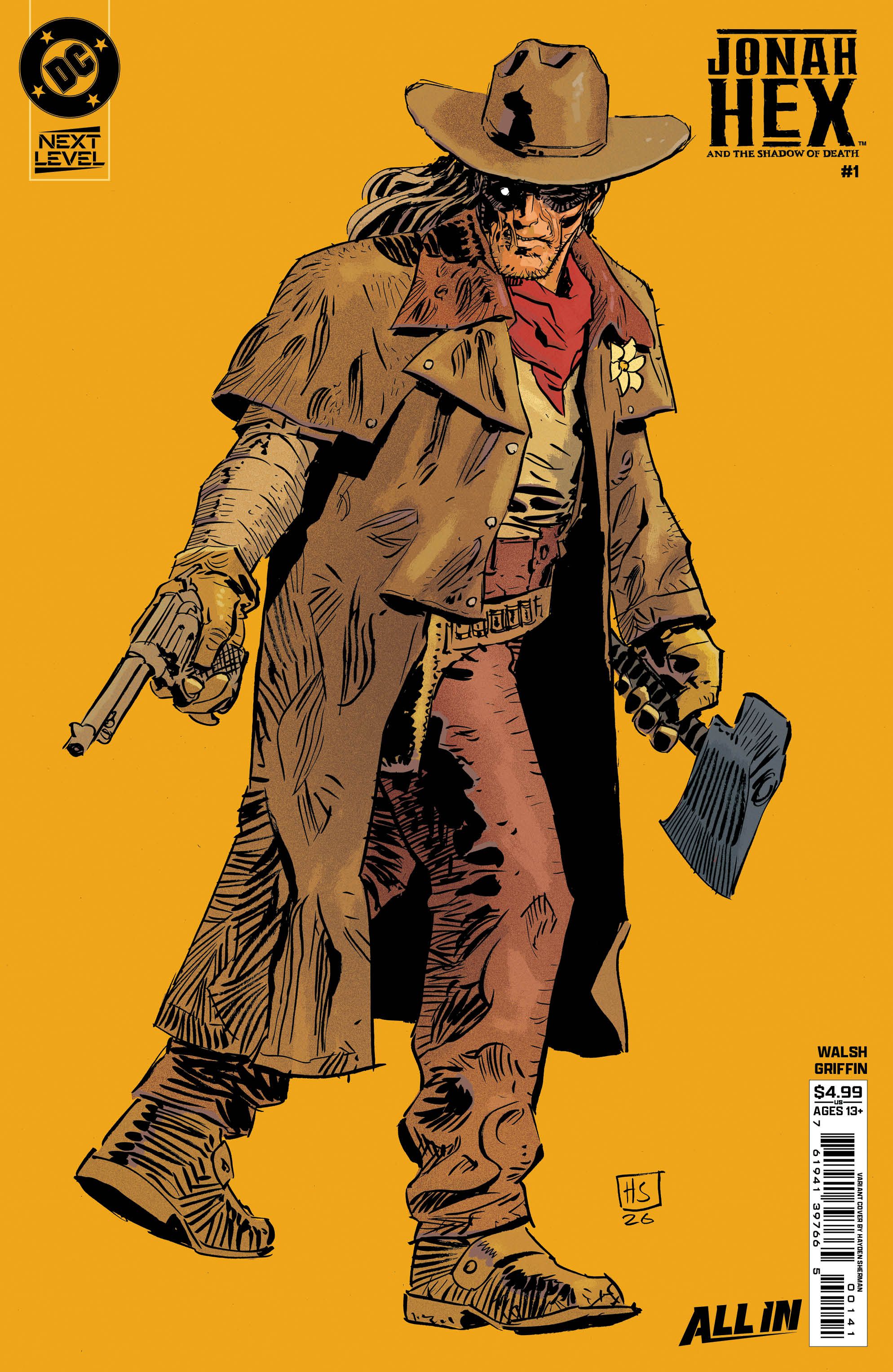 Jonah Hex And The Shadow Of Death #1 (Cvr D Hayden Sherman Next Level Card Stock Variant) Comic