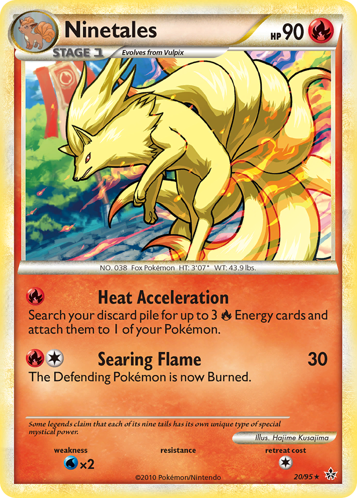 Ninetales (20/95) - HS—Unleashed Pokémon Card