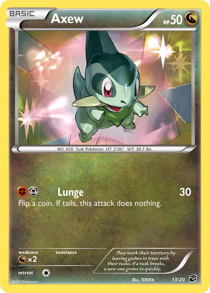 Axew (13/20) - Dragon Vault Pokémon Card