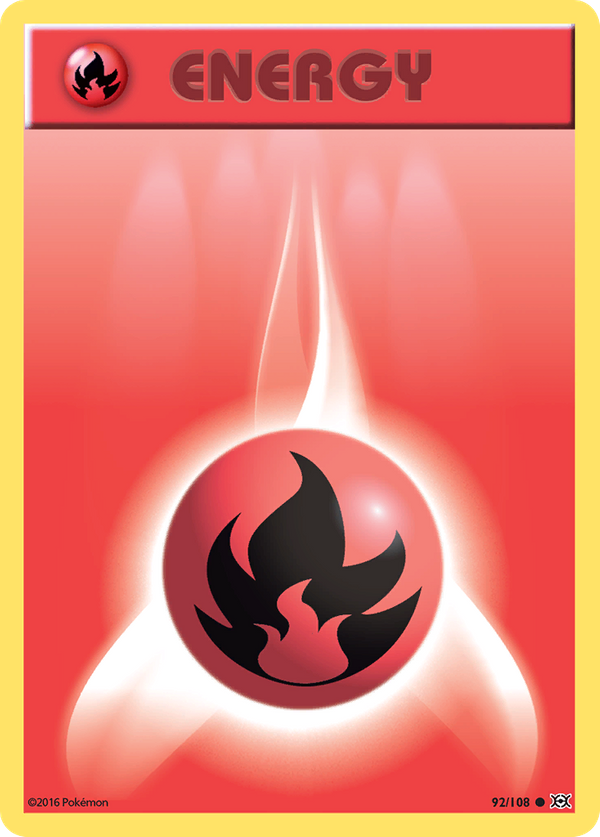 Fire Energy (92/108) - Evolutions